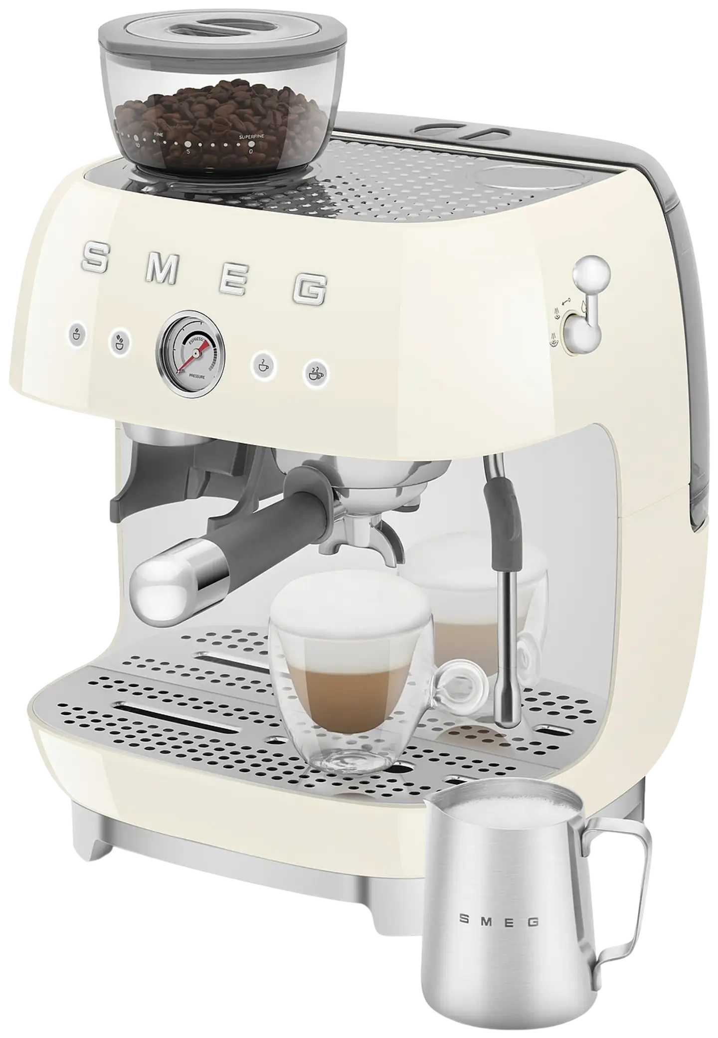 Smeg espressokeitin myllyllä kerma EGF03CREU - 7