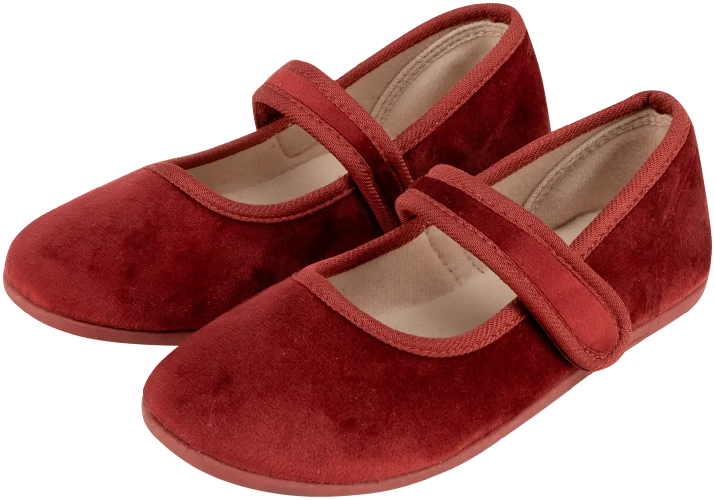 TEX lasten samettiballerinat I907488 - RED DARK - 1