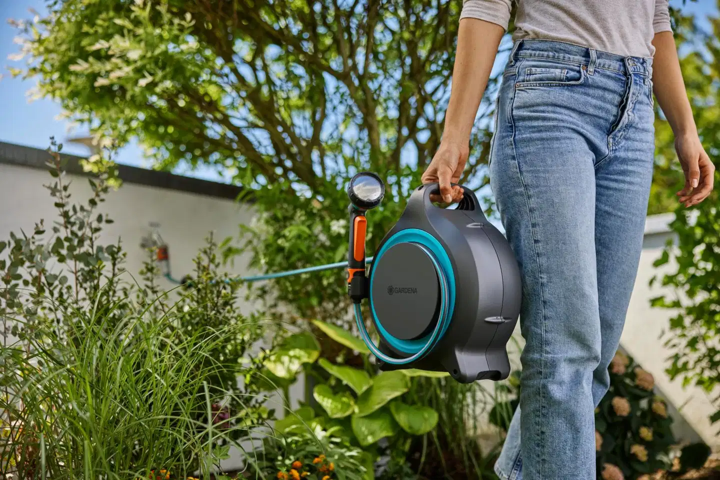 GARDENA Letkukela MoveMatic kannettava  12,5 m, automaattinen kelaus - 3