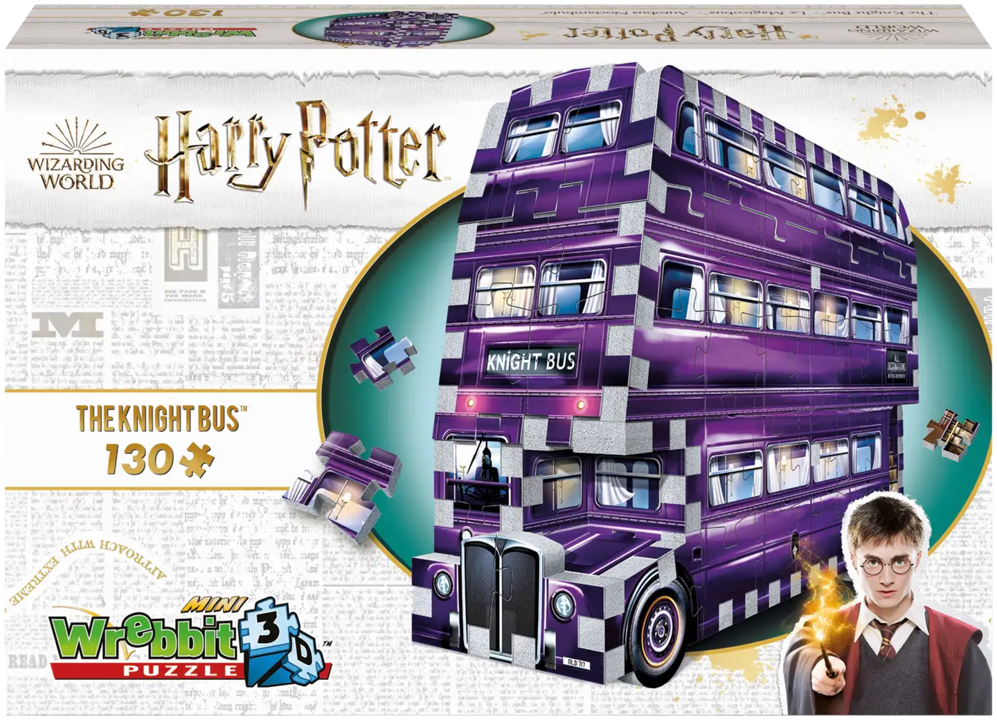 Wrebbit Harry Potter Knight Bus mini 3D-palapeli - 1