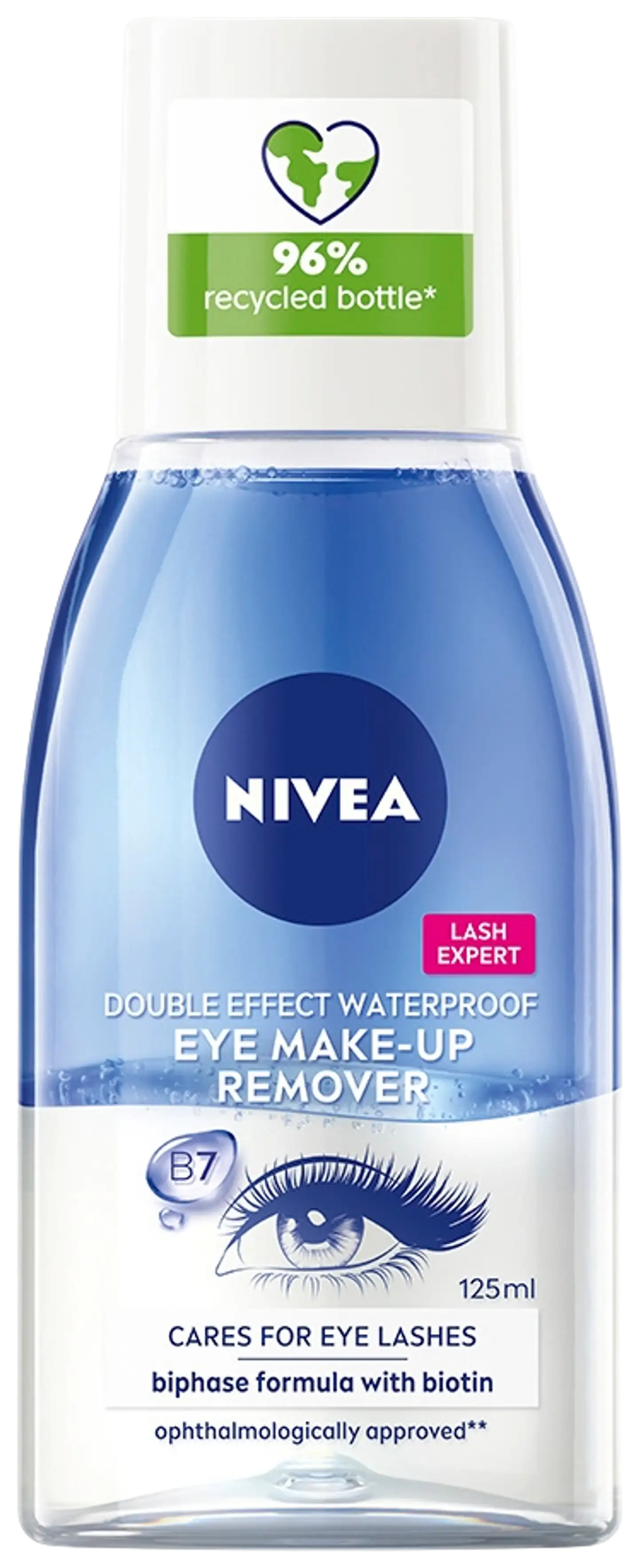 NIVEA 125ml Double Effect Eye Make-up Remover -silmämeikinpoistoaine