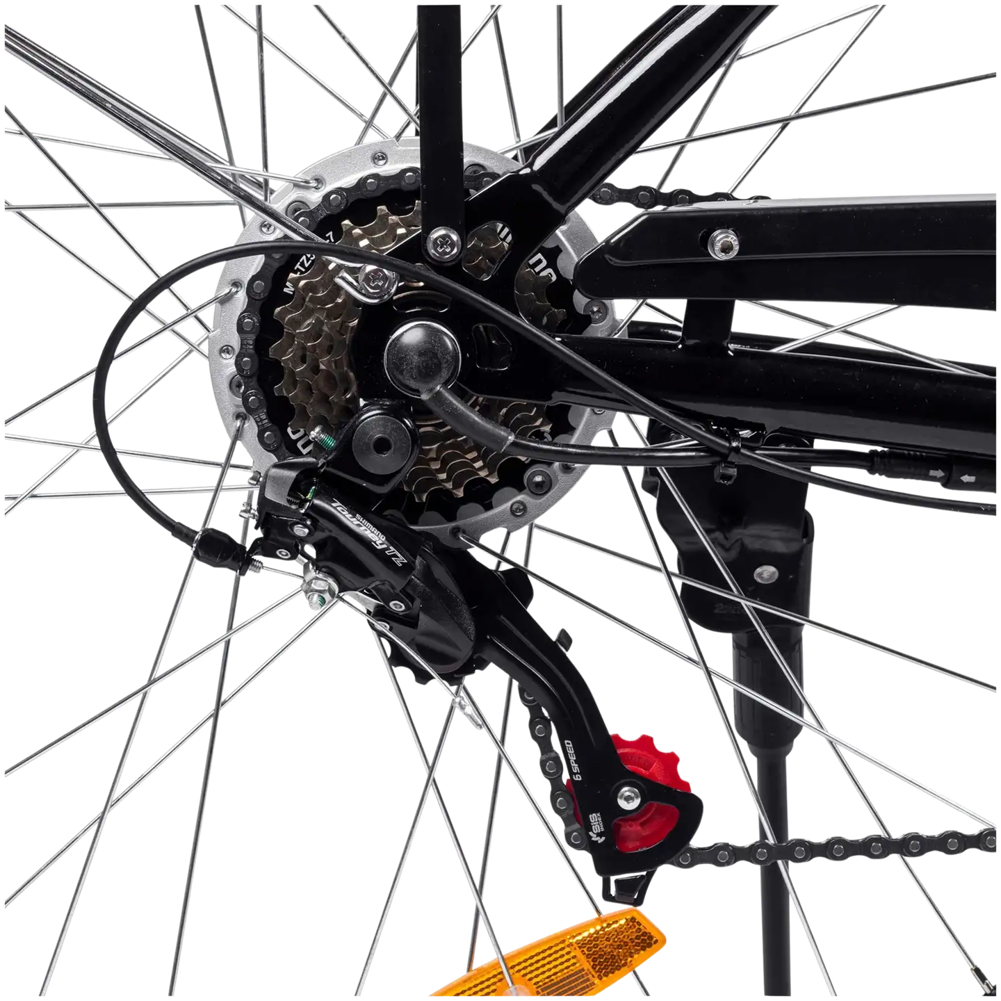 Swoop sähköpyörä Classic 28" 7-vaihdetta 36V/250W musta - 3
