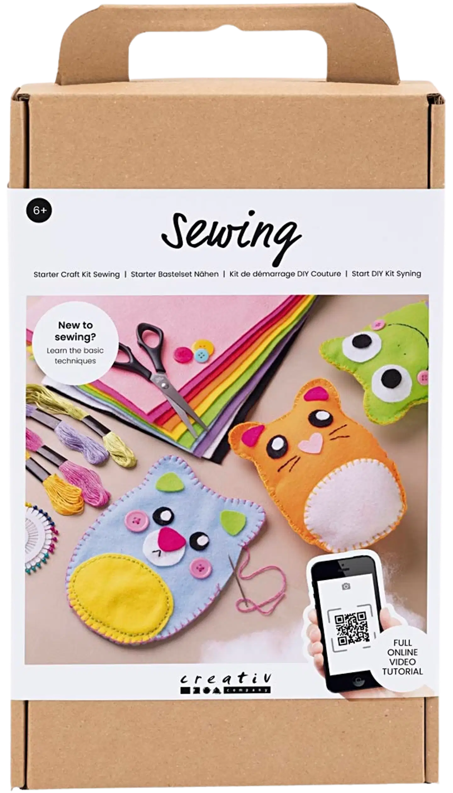 Lasten askartelupakkaus ompelu, nallet - 2