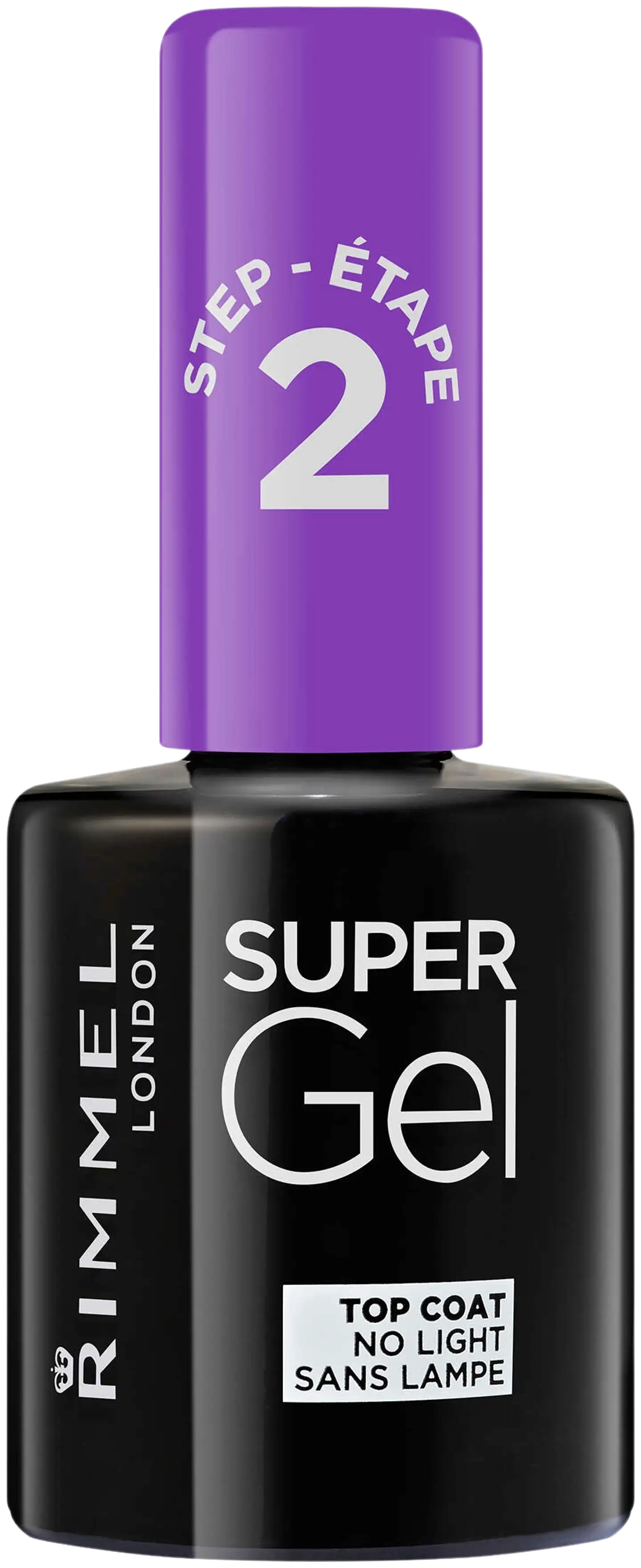 Rimmel 12ml Super Gel Top Coat geelipäällyslakka - 1