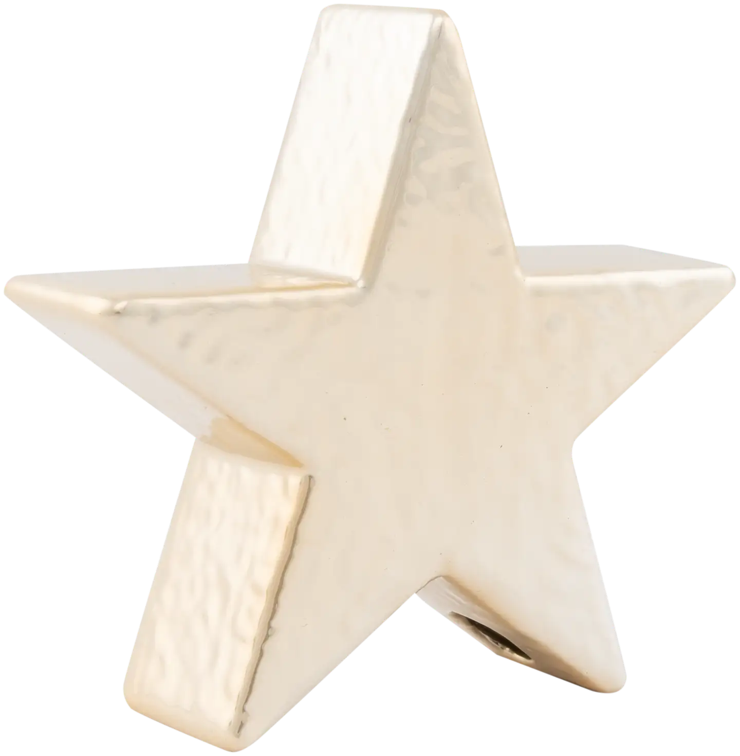 Pöytäkoriste keraaminen tähti shampanja