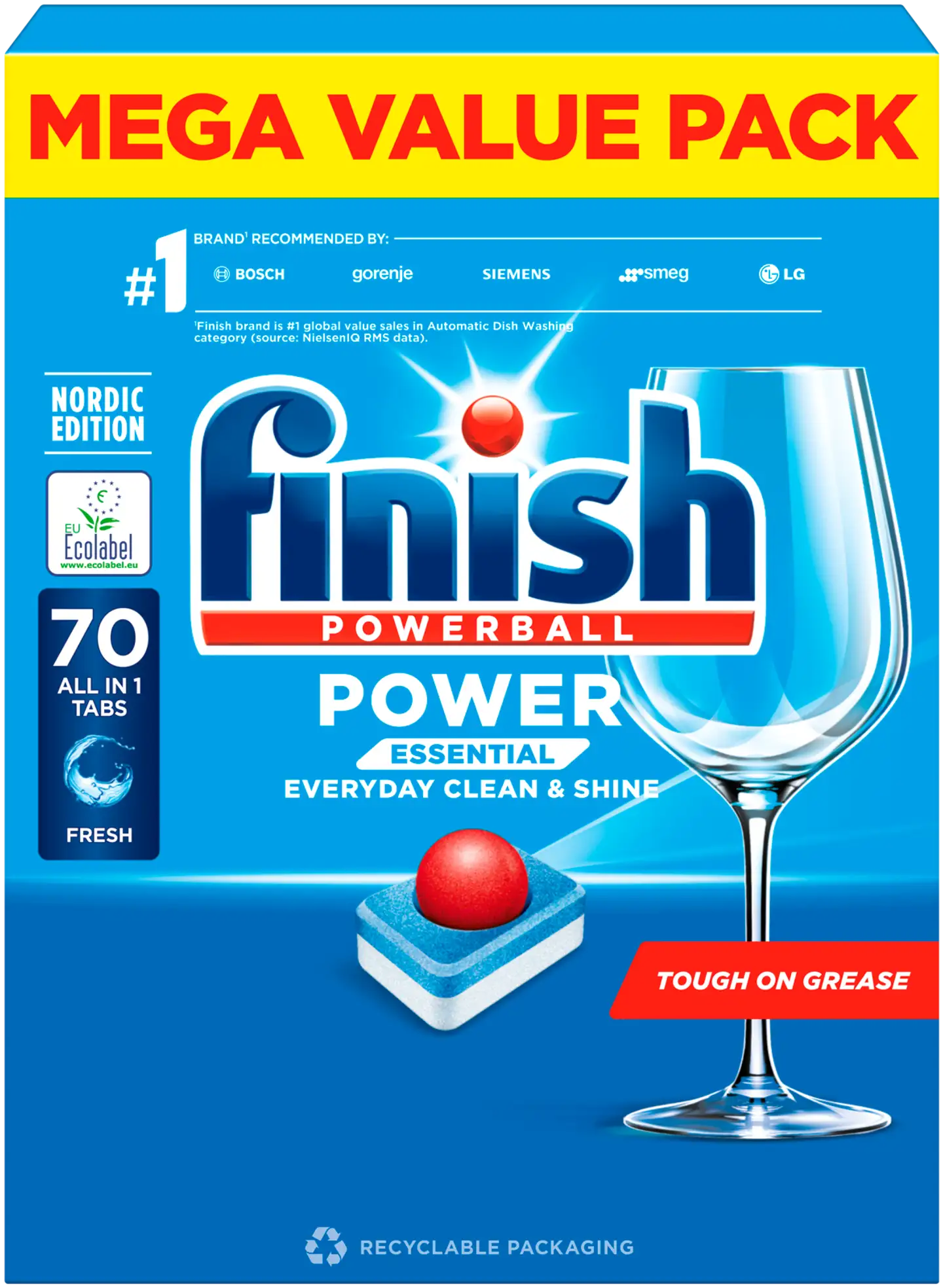 Finish Power Essential 70tab