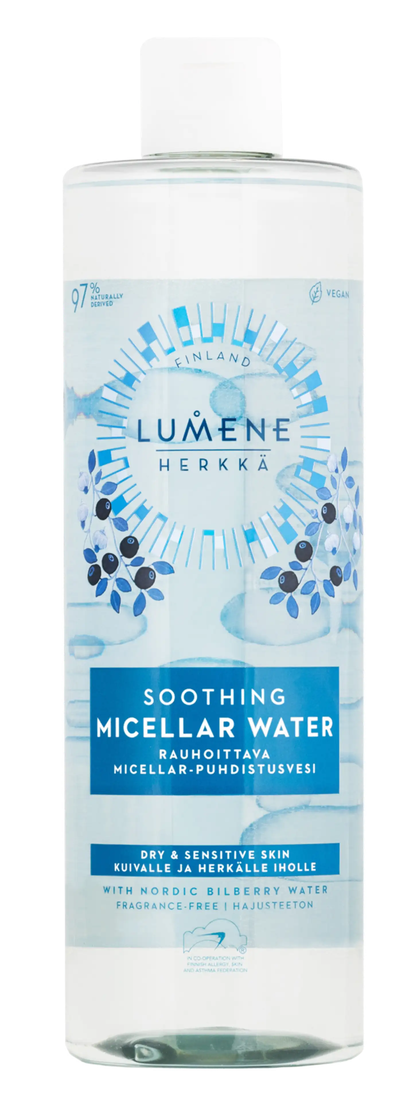 Lumene HERKKÄ Rauhoittava micellar-puhdistusvesi 400 ml