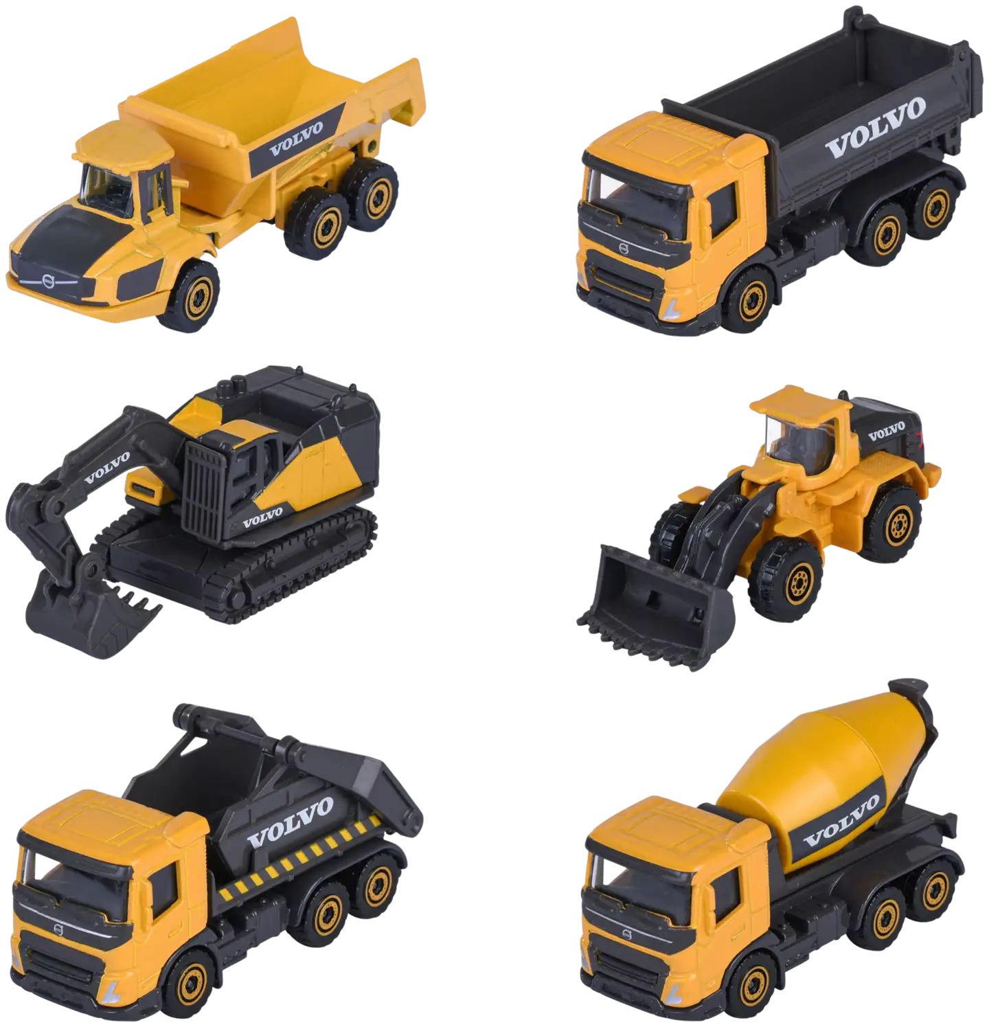 Majorette Volvo työmaa-ajoneuvot, 3 kpl/pkt, 7,5 cm, lajitelma - 2