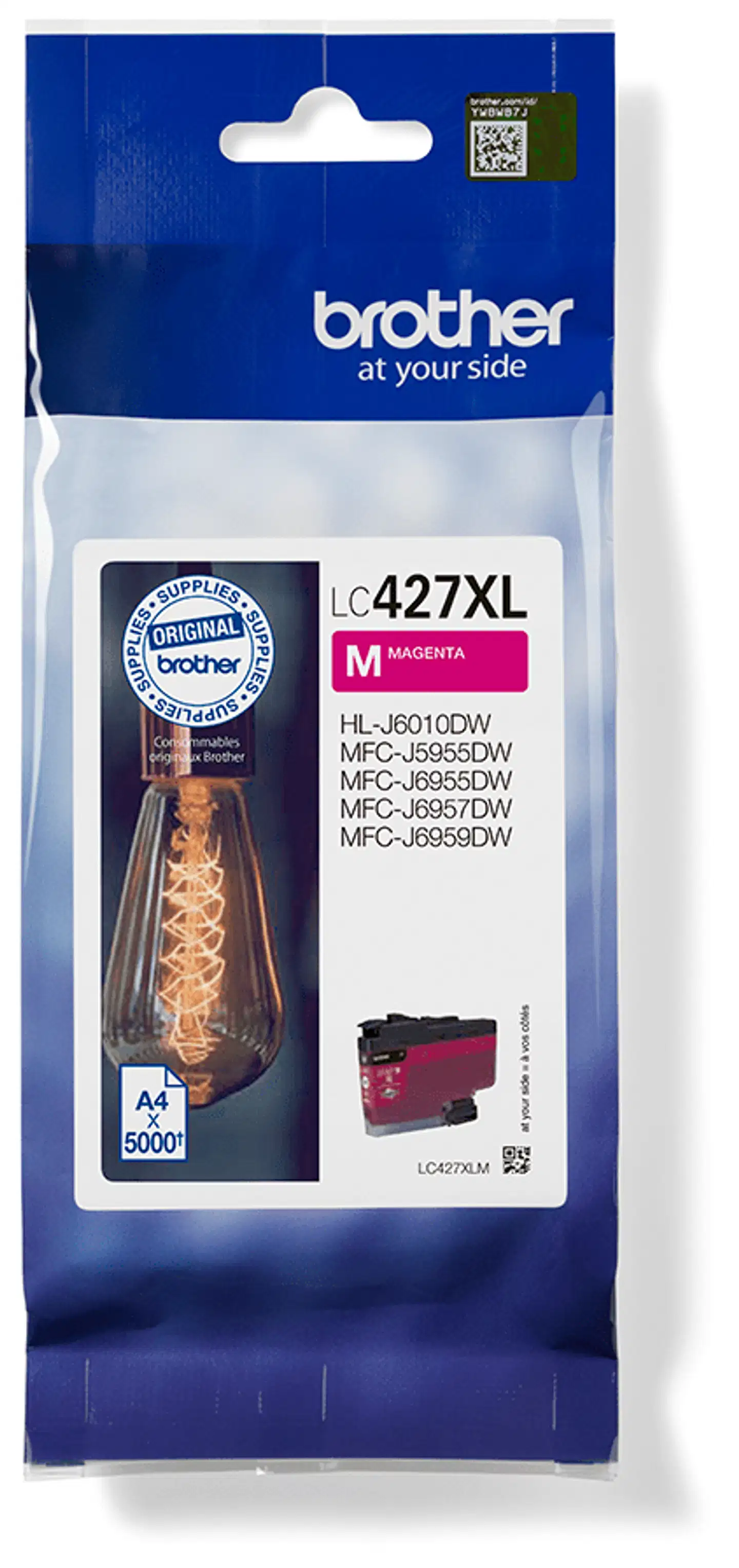 Brother mustepatruuna LC427XLM XL magenta - 1