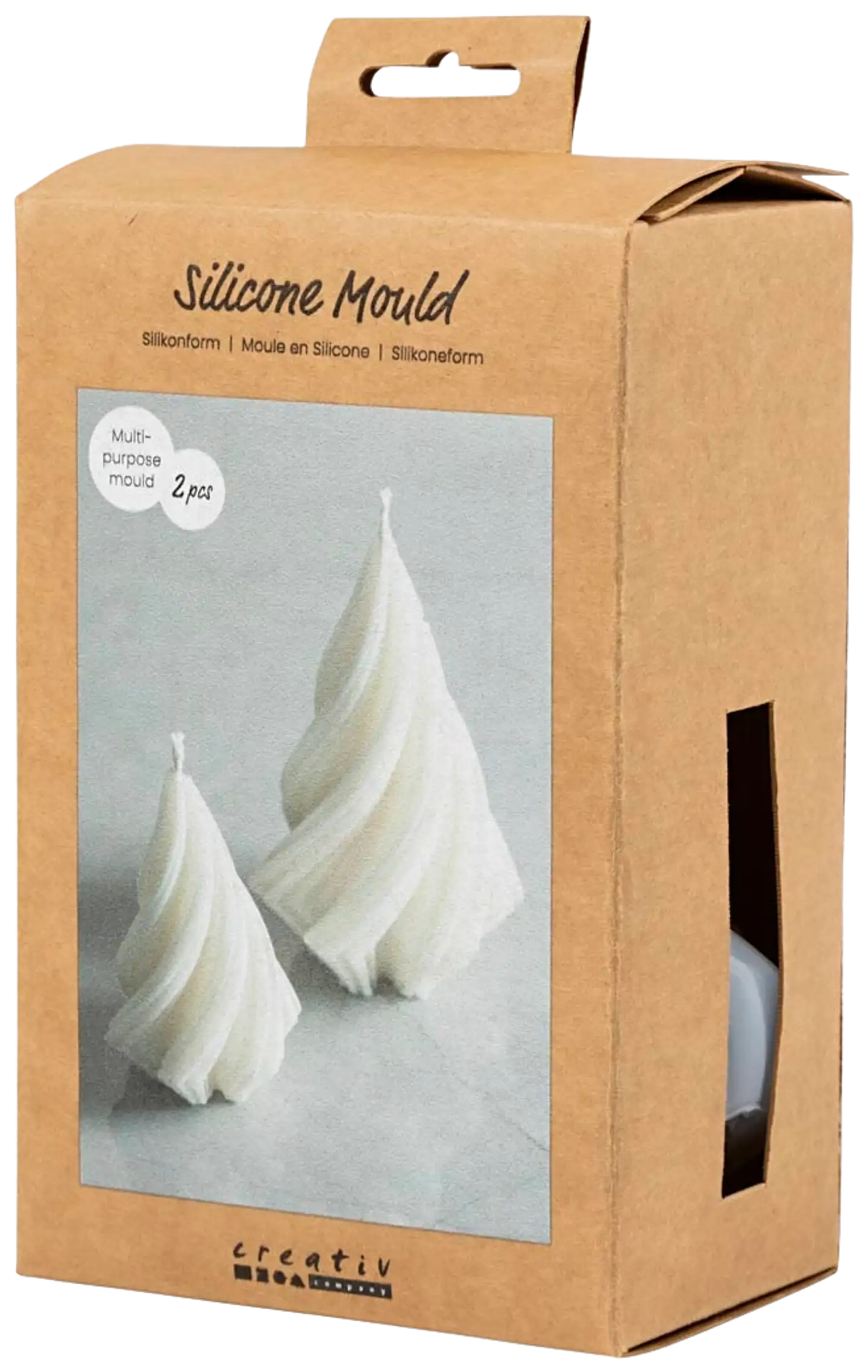 Silikonimuotti, Joulukuuset, Kork. 8+11 cm, halk. 5+7 cm, 2kpl/ 1 pkt - 3