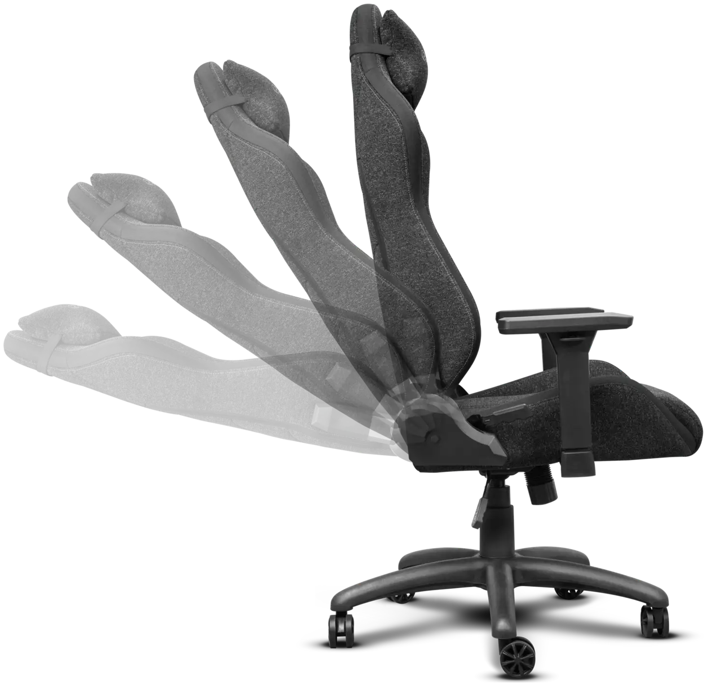 Trust Kangaspäällysteinen pelituoli GXT 723 Ruya harmaa - 5