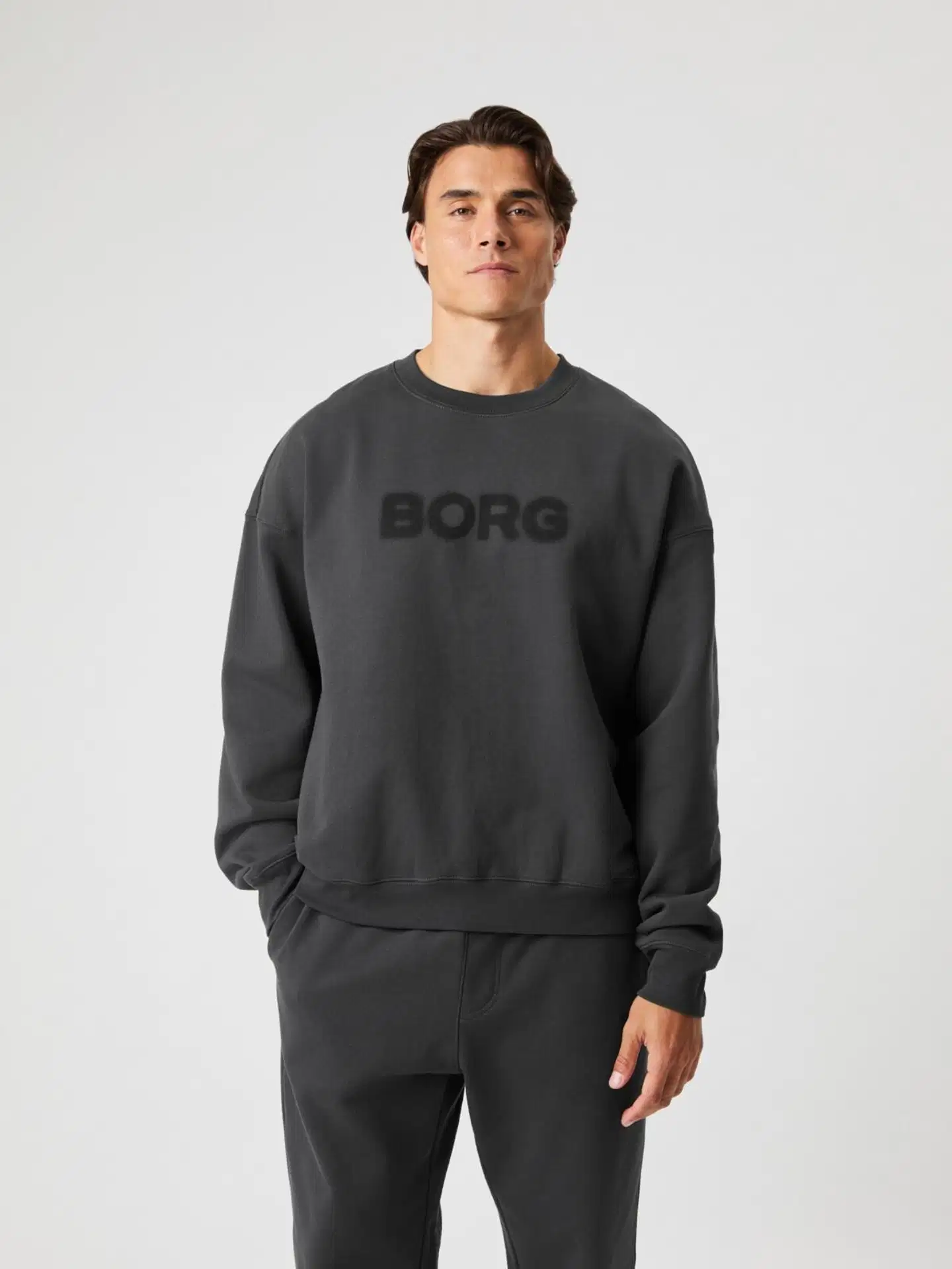 Björn Borg oversized collegepaita 10004865 - ASPHALT