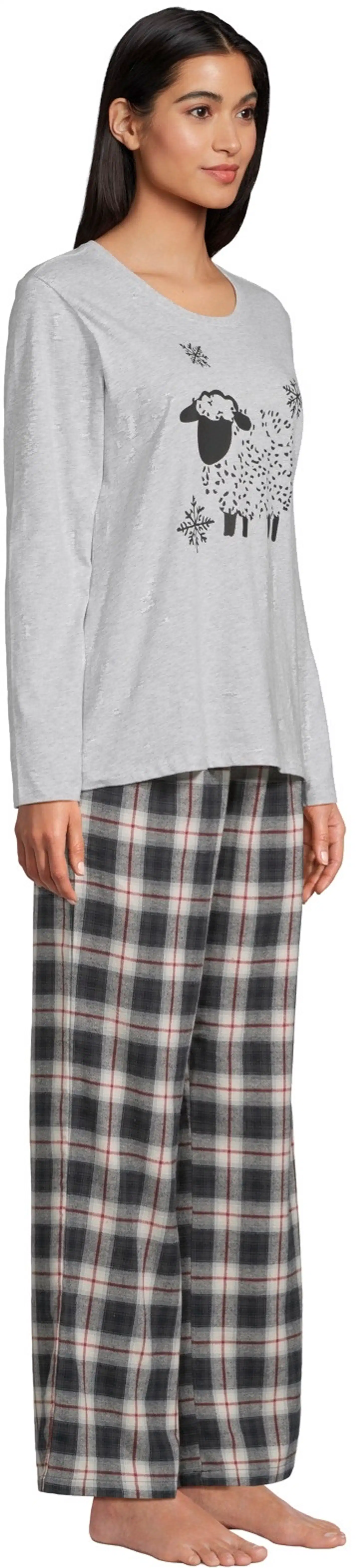 House naisten pyjama 212H382620 - Grey check - 3