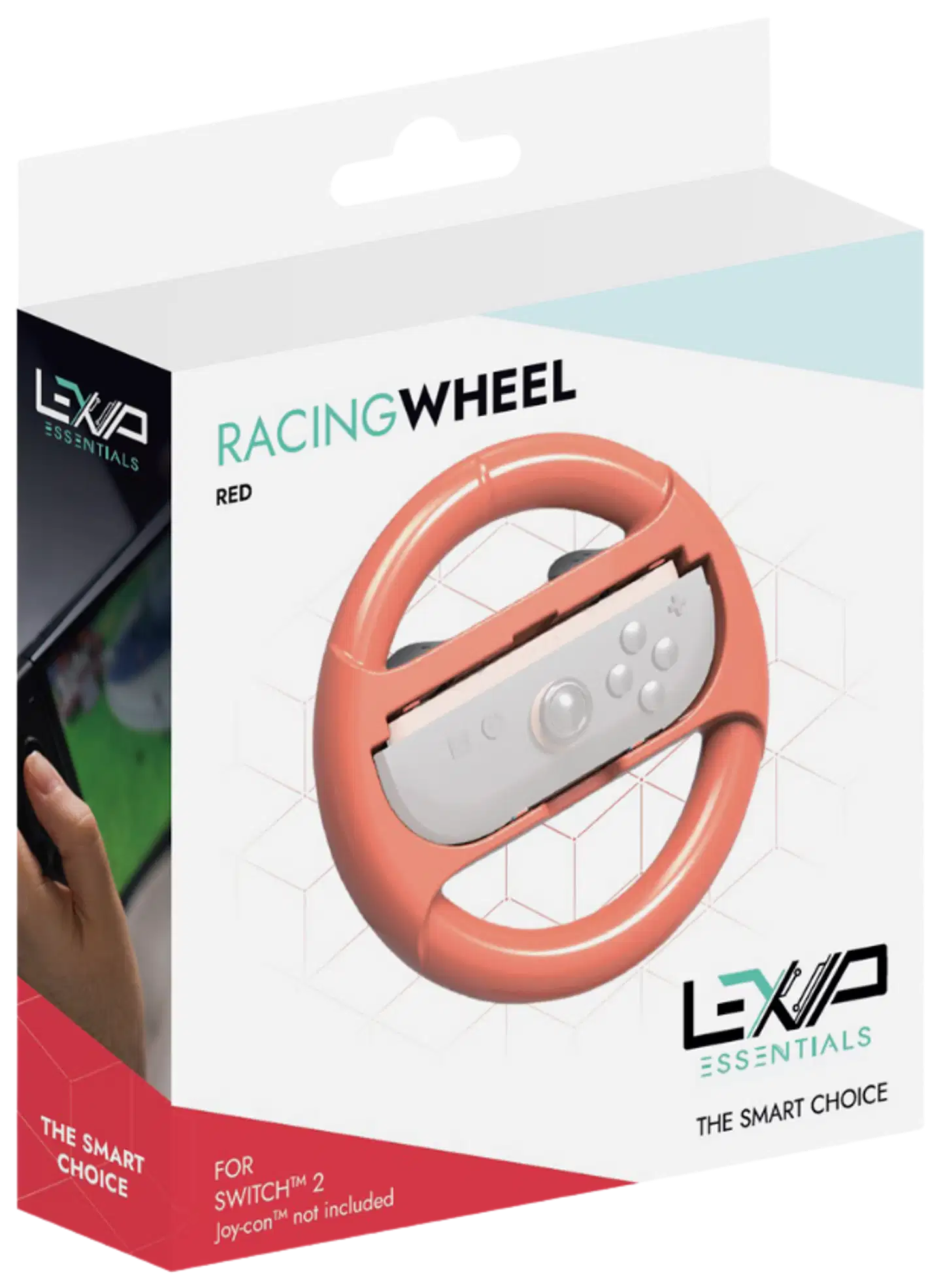 Lexip Racing Wheel rattikehikko punainen, Nintendo Switch 2 - 3