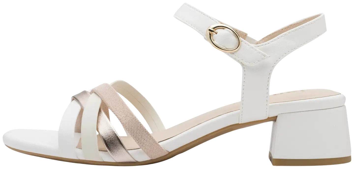 Jana shoes sandaali, leveä lesti - WHT/ROSE COMB - 2