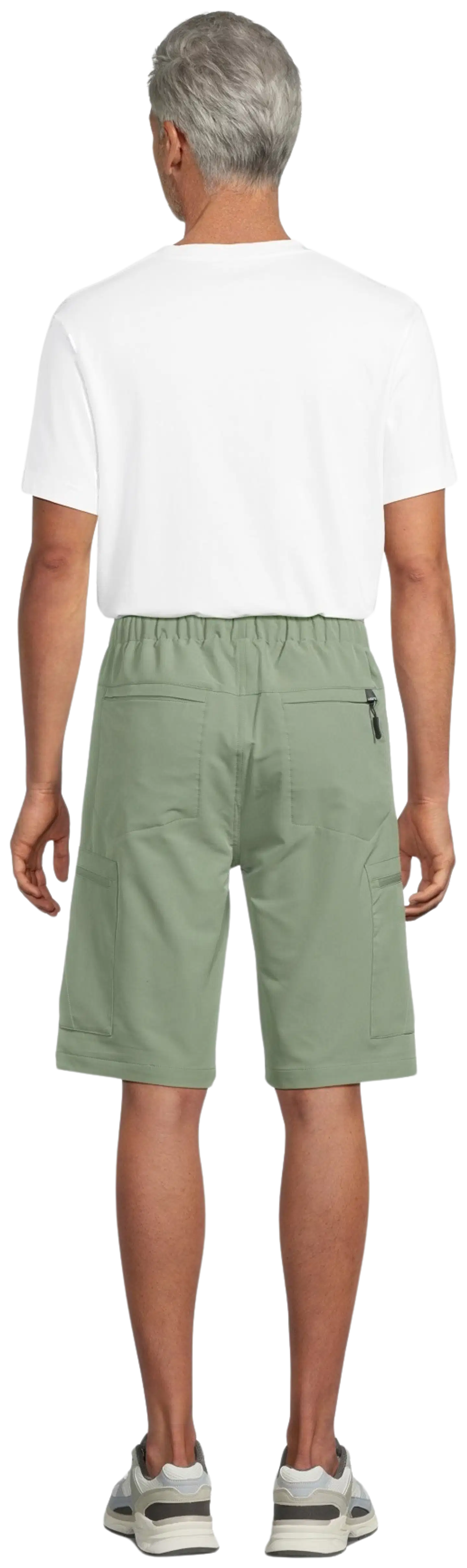 Luode12 miesten retkeilyshortsit loose-fit 204L182654 - Oil Green - 3