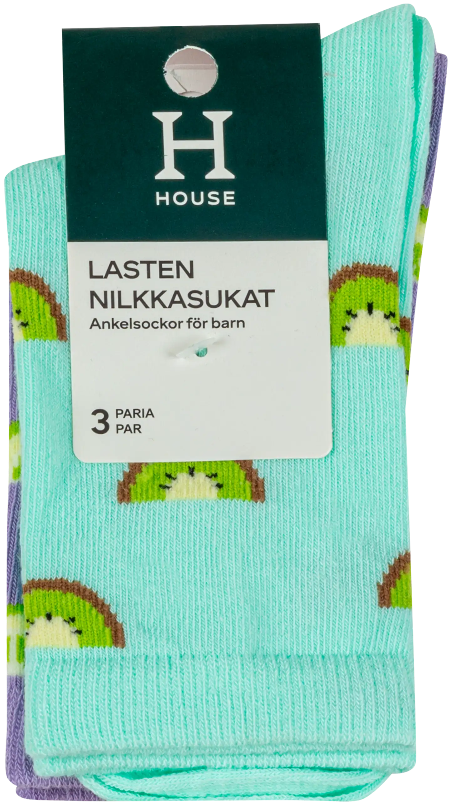 House lasten nilkkasukat Hedelmä 3-pack - Multicolor - 5