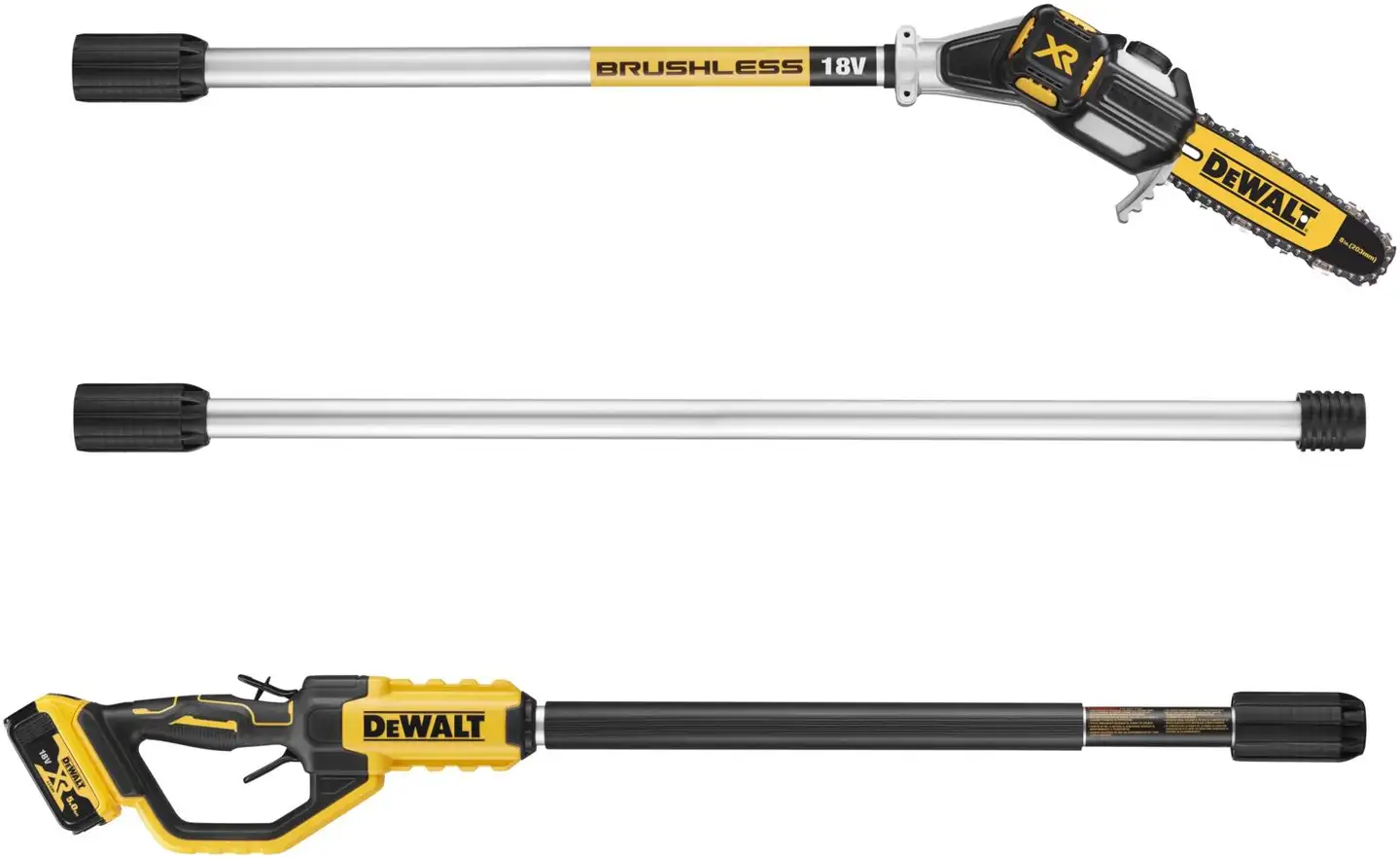 DEWALT 18v akkuoksasaha dcmps567n-xj teleskooppivarrella - 2