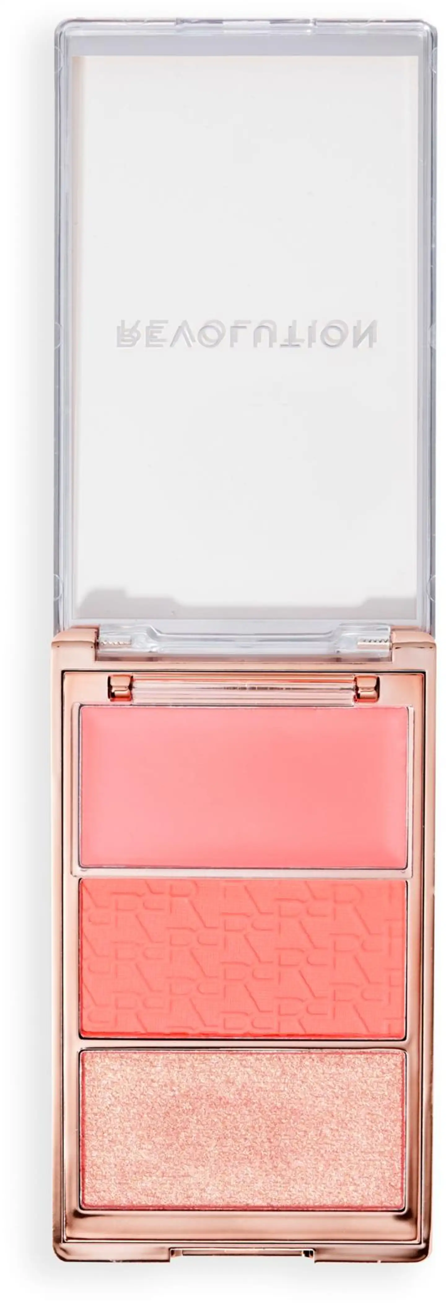 Revolution poskipuna- ja korostusmeikkipaletti 3 sävyä authentic peach - Peach - 2
