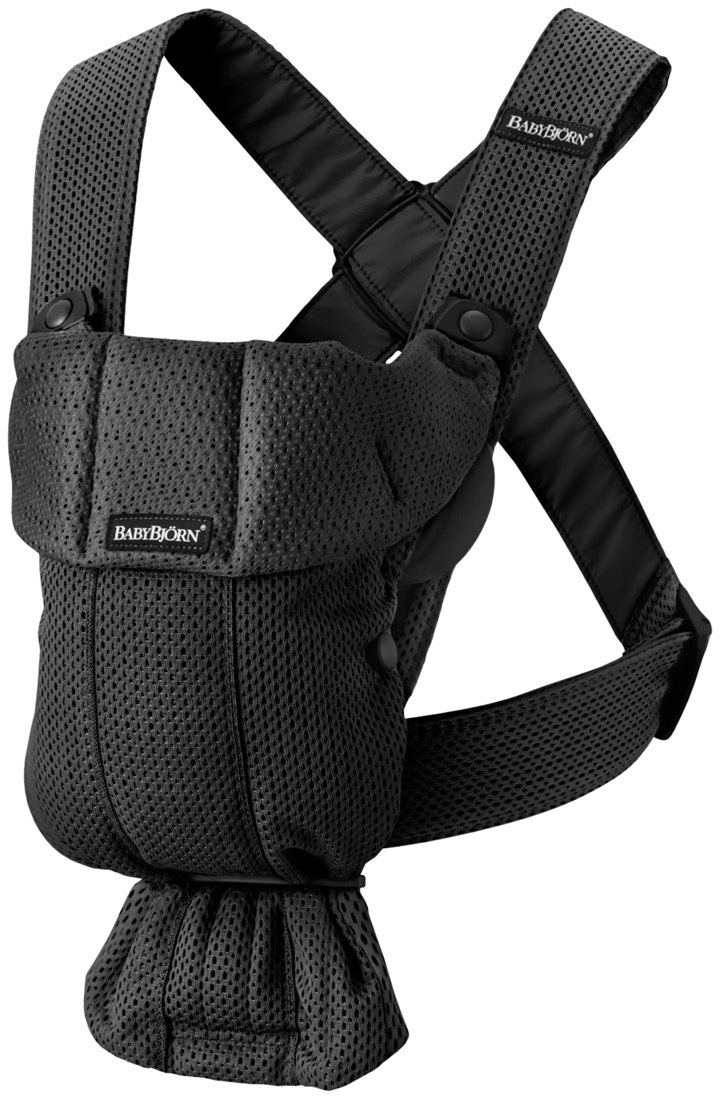 BabyBjörn vauvan kantoreppu mini - 3d mesh, musta - 2