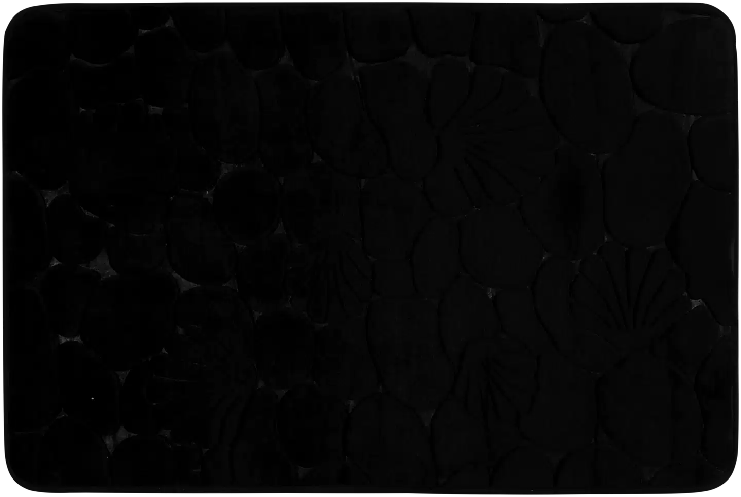 House kylpyhuoneenmatto memory foam Shell 50x80 cm musta - 1