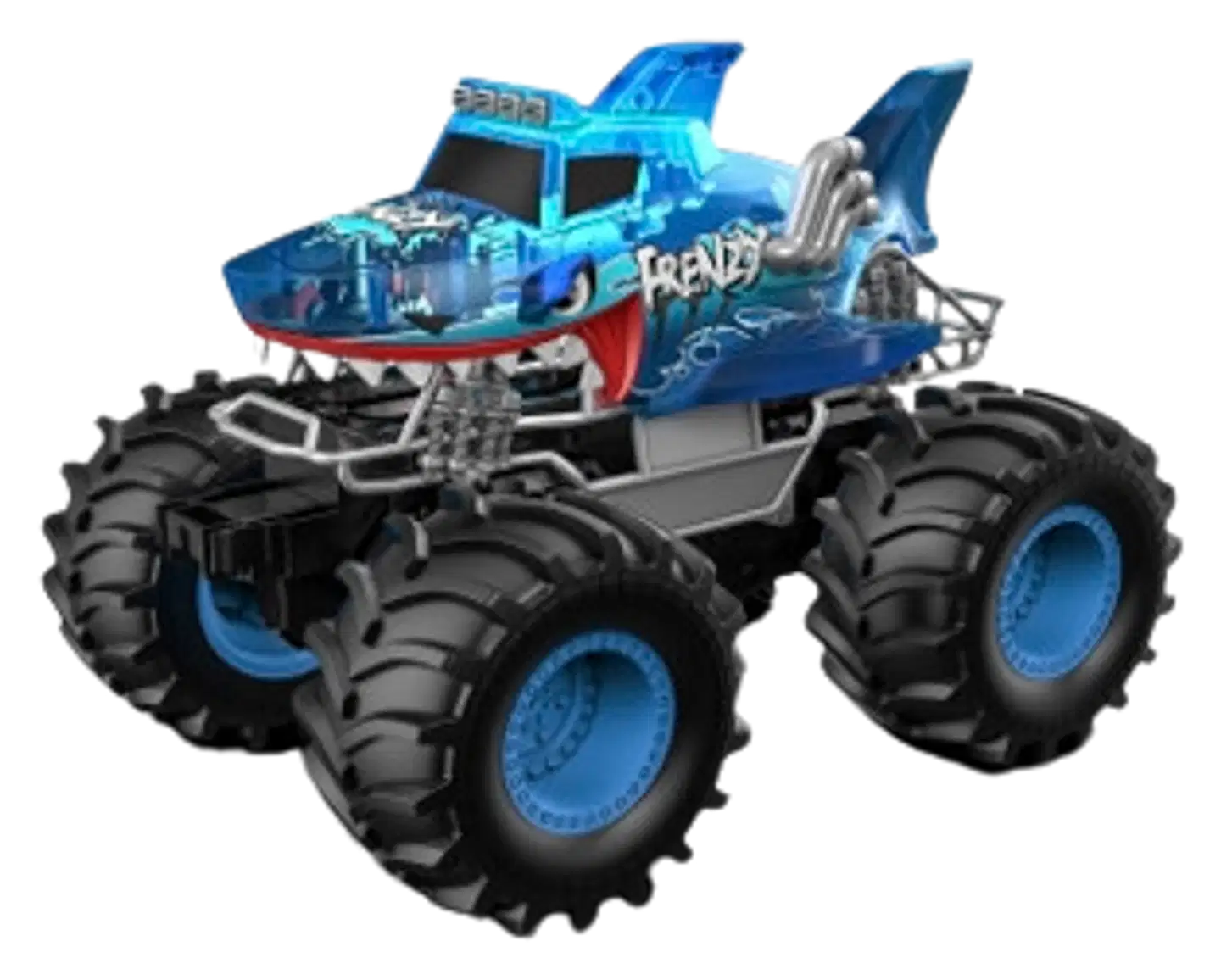 REVOLT 1:18 Shark Wheelie Monster auto 26 cm - 1