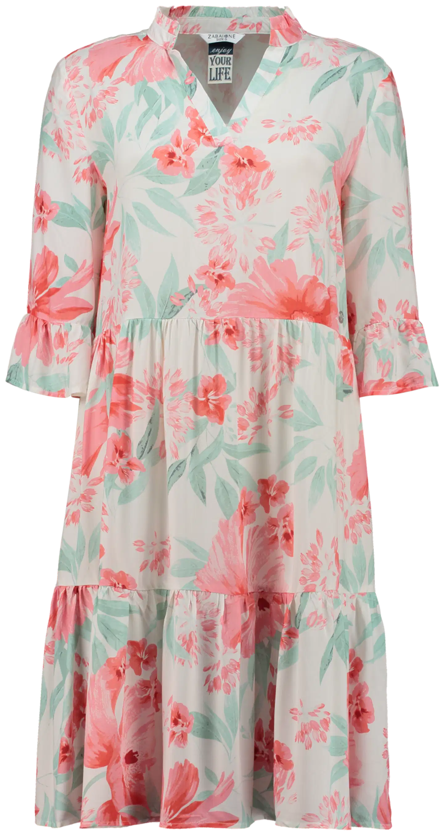 Zabaione naisten mekko So44lea - D2701 flowers - 1