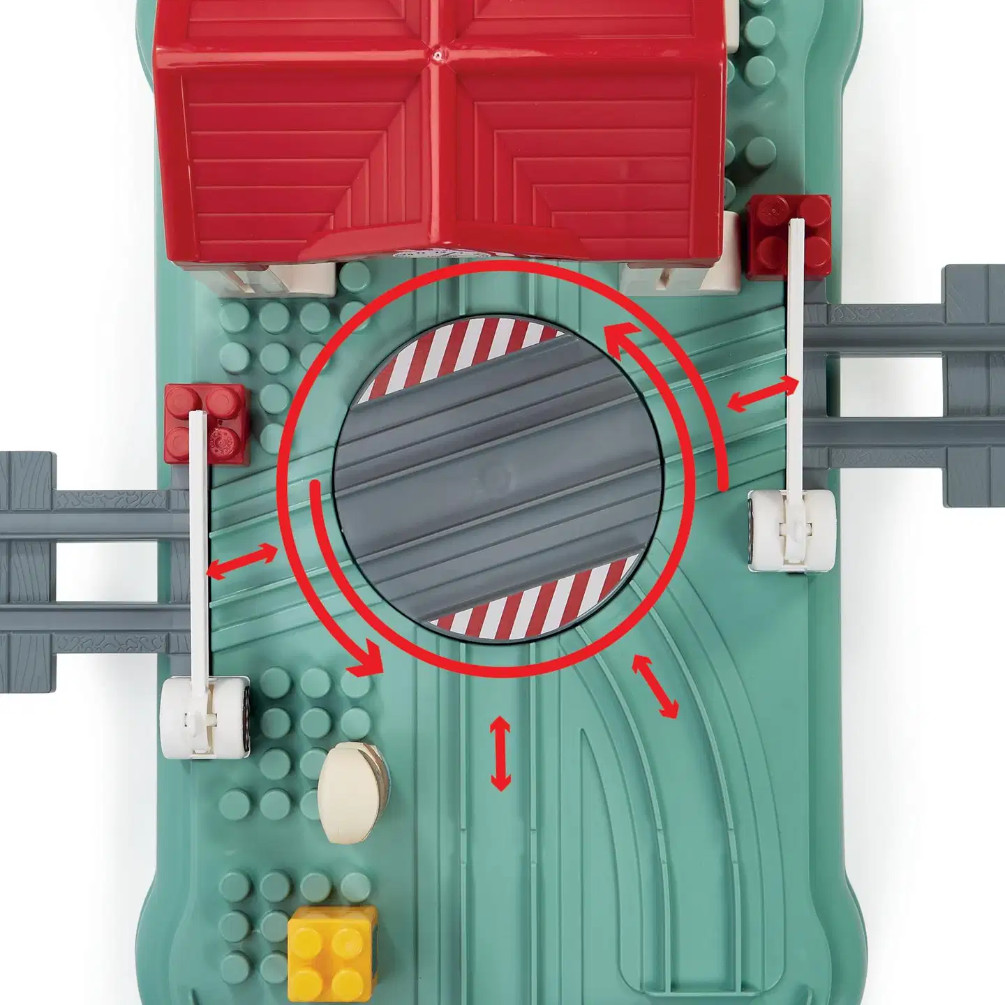 Ecoiffier - Abrick - Taajamajunarata -leikkisetti - 5