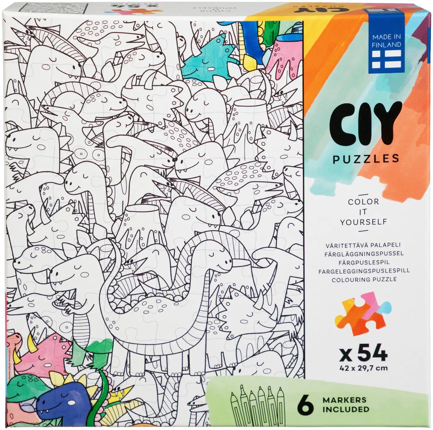 Peliko palapeli Color it Yourself 54 palaa tussit, erilaisia - 3