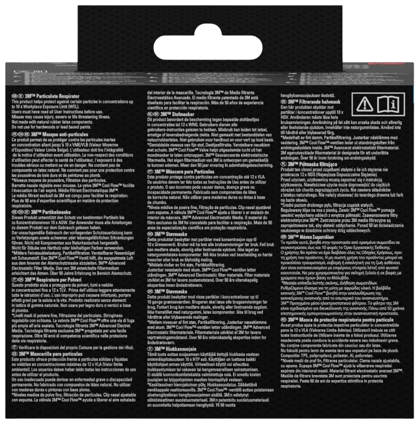 3M™ Cool Flow™ hiukkassuojain 8822, FFP2, venttiili, 3 kpl/pakkaus - 3