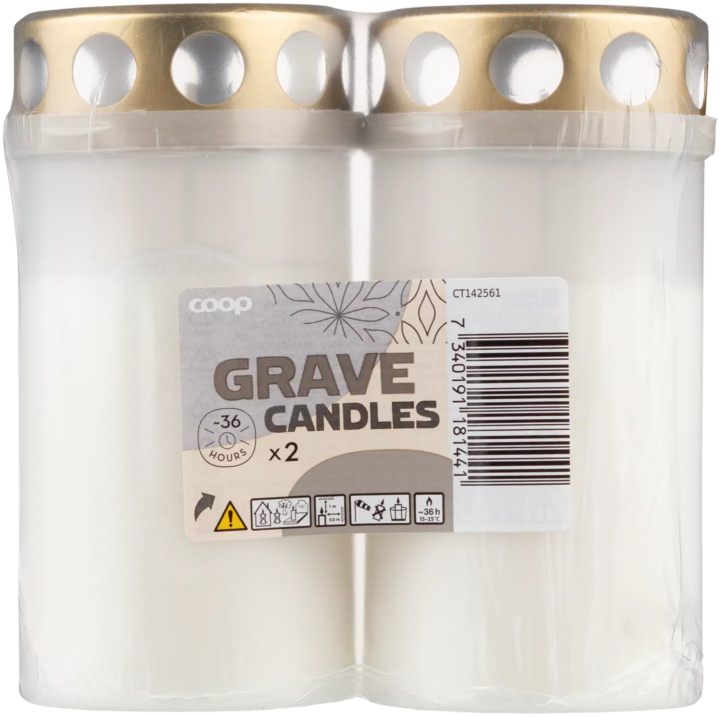 Coop hautakynttilä 36h 2kpl