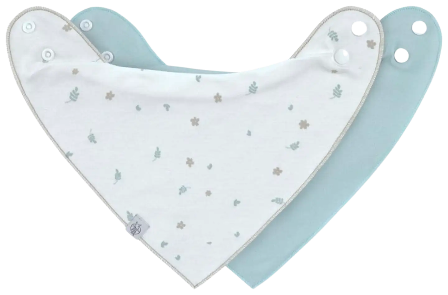 Lässig kuolalappu 2-pack Floral - 1