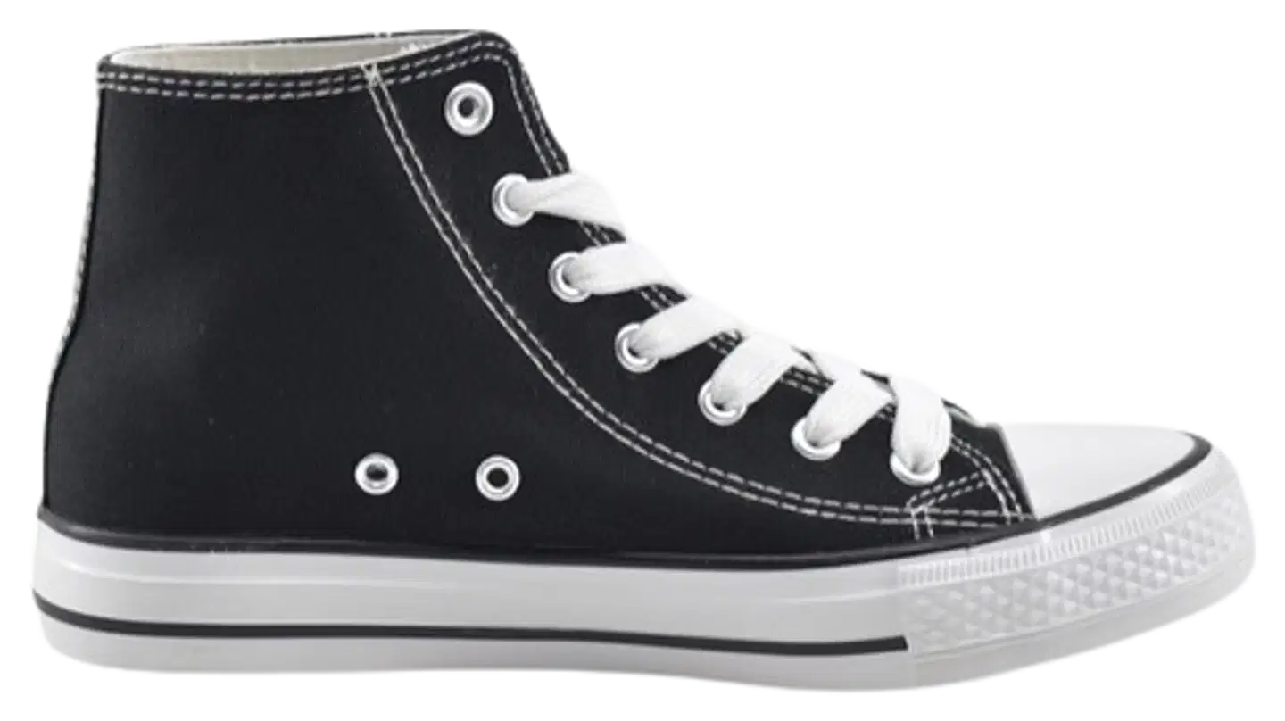 House naisten varrelliset tennarit Lily Hi - BLACK - 4