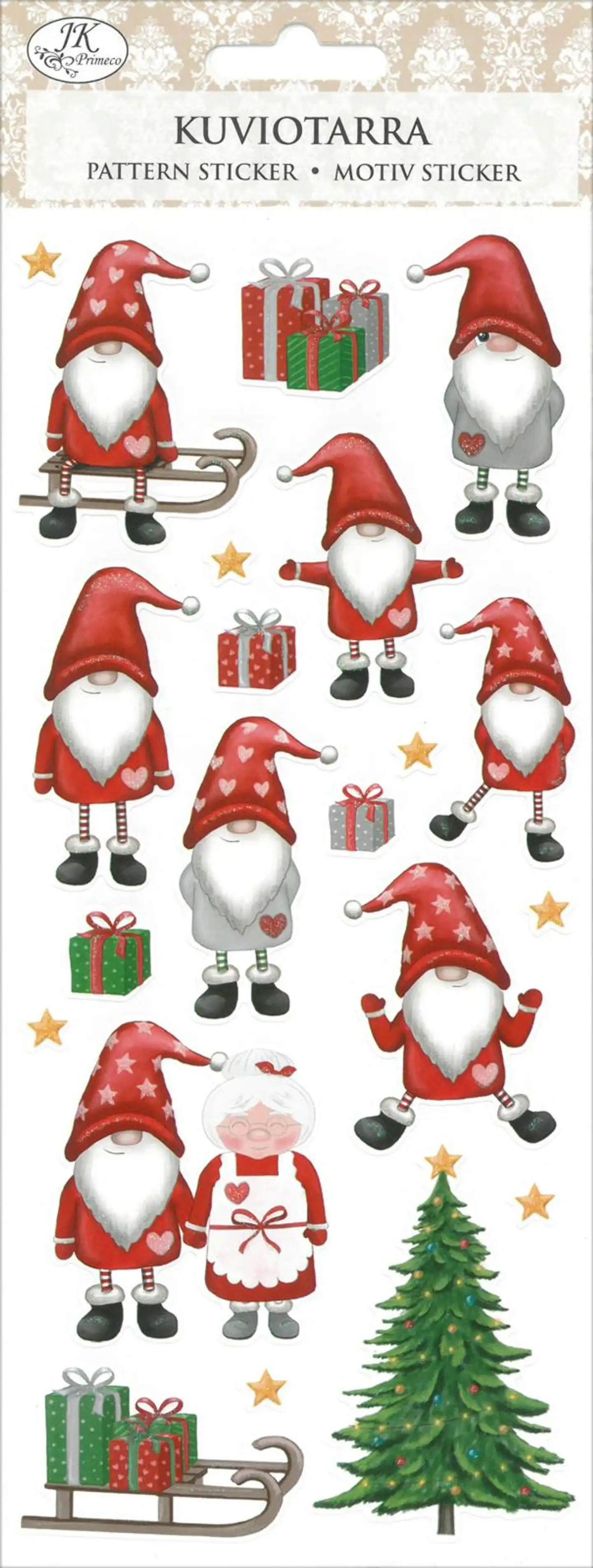 J.K. Primeco kuviotarra Tonttuhahmot