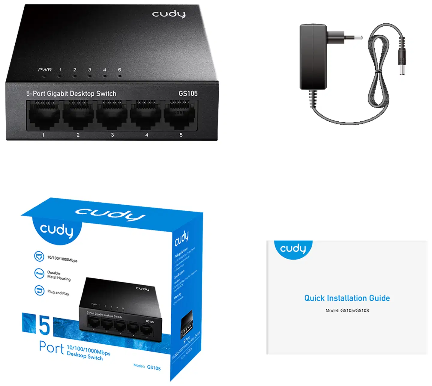 Cudy kytkin GS105 - 3