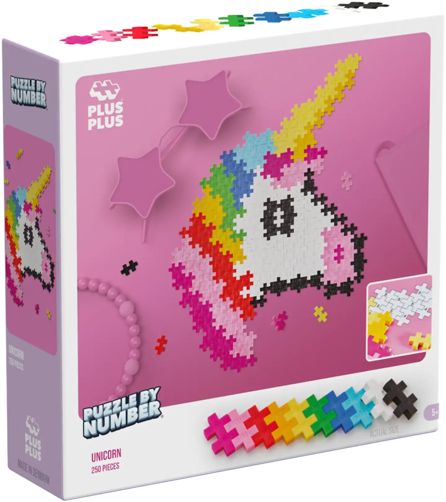 Plus-plus puzzle by number yksisarvinen - 1