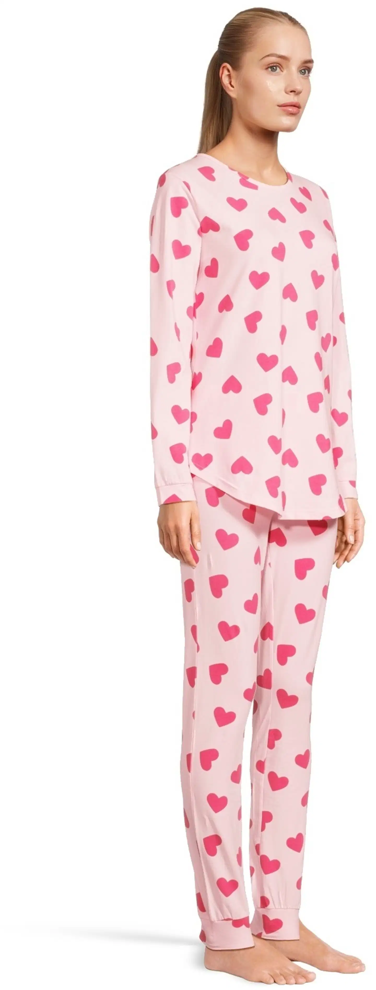 Actuelle naisten pyjama 212A382615 - Pink AOP - 4