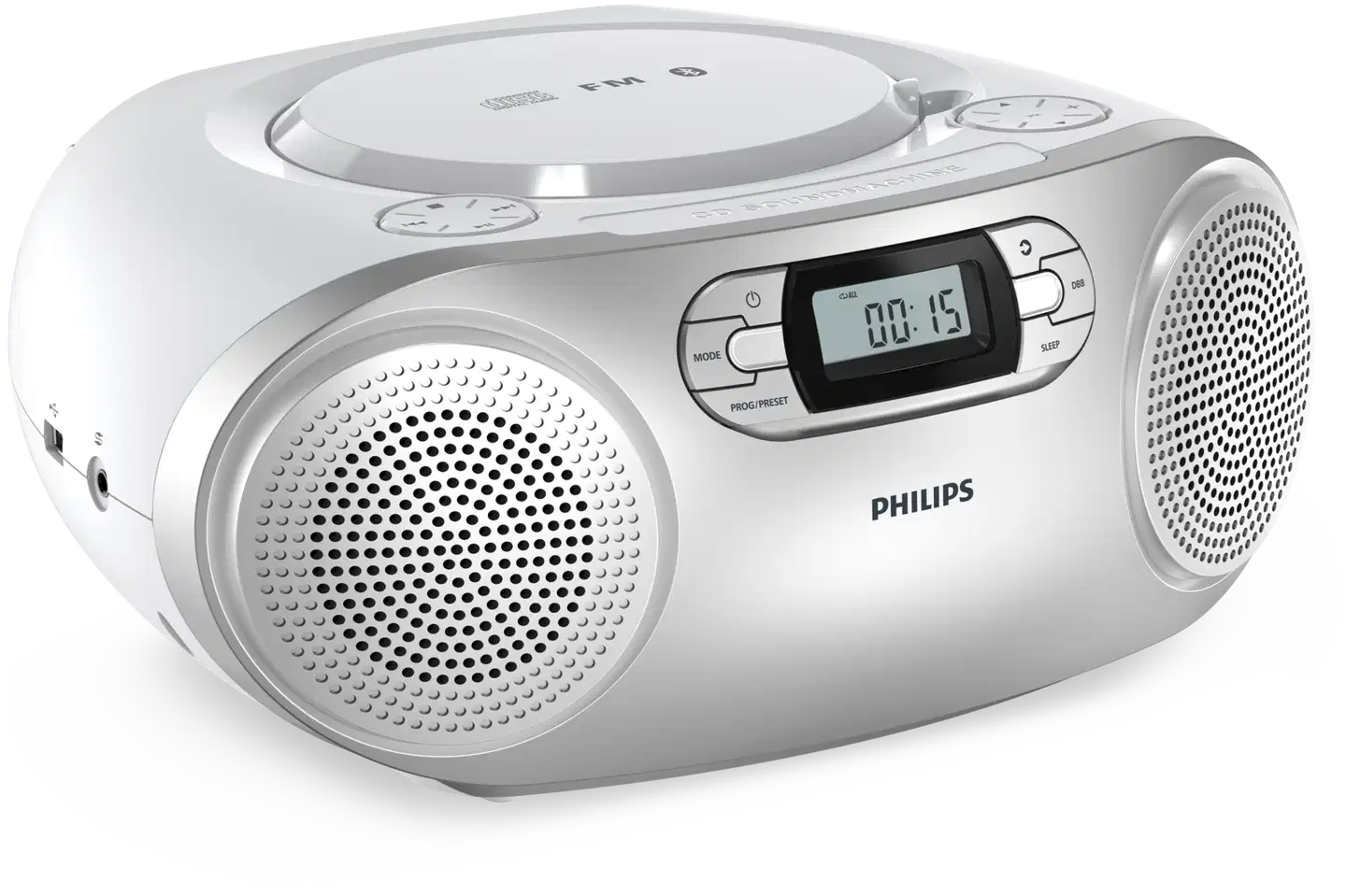 Philips kannettava CD-radio TAZ2000S/10 hopea - 1