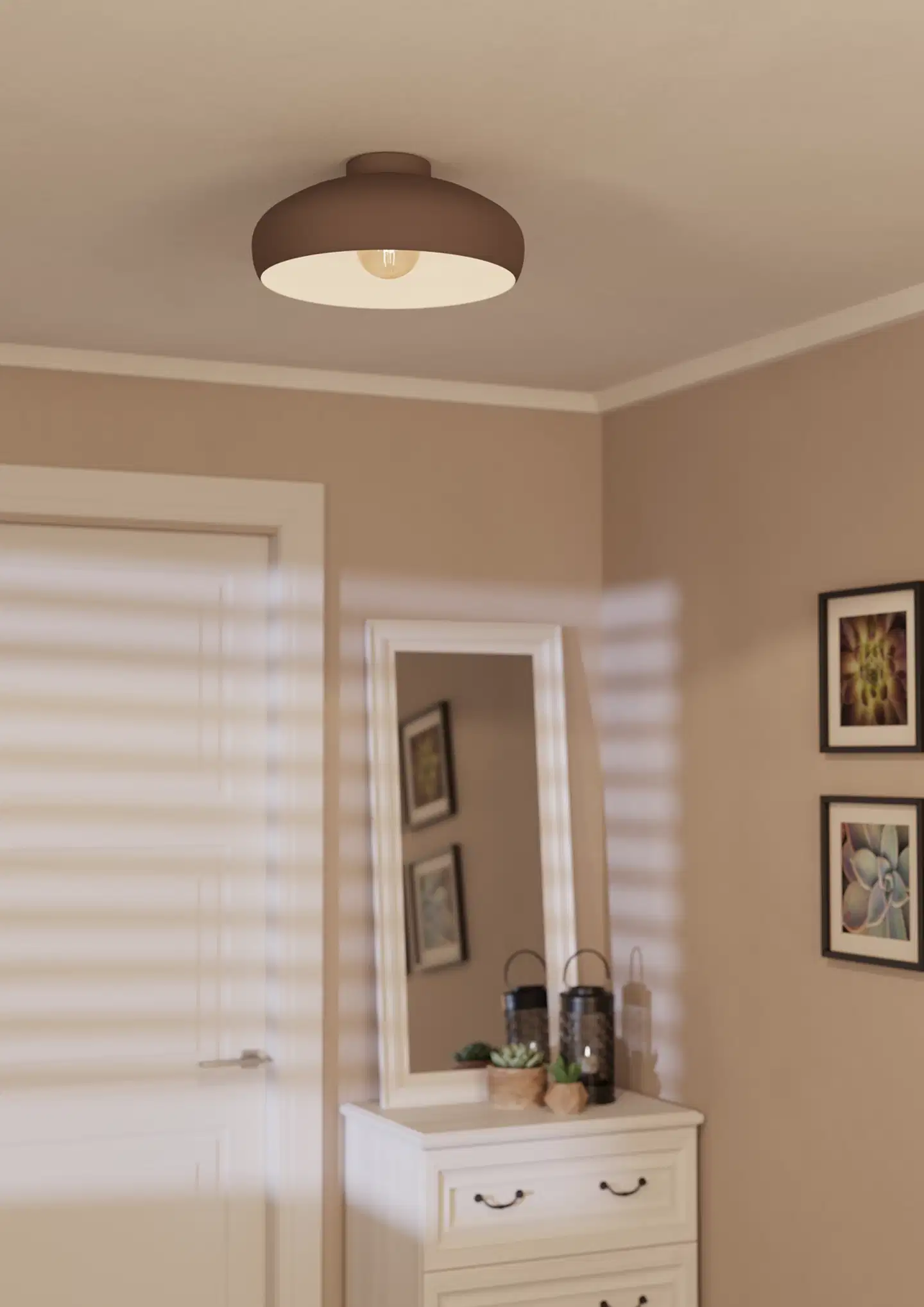 EGLO Kattovalaisin Mogano 60W Ø40cm mokka - 4