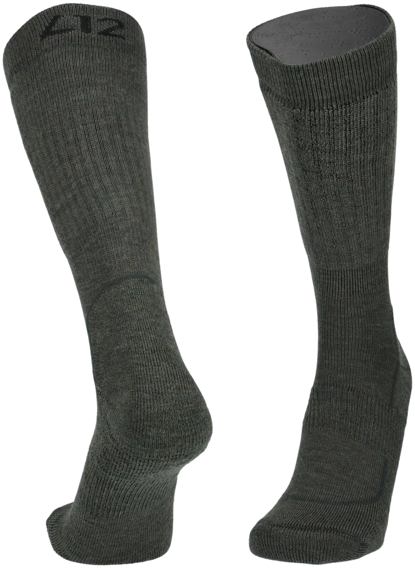 Luode12 unisex merinovillaiset metsästyssukat 79710 - metsänvihreä - 2