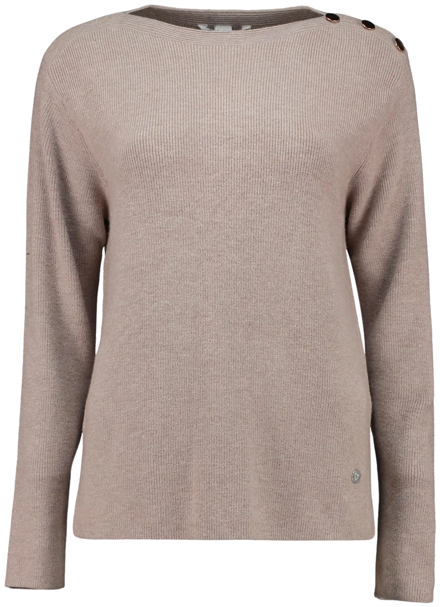 Zabaione Naisten neule ab44ela cok-po-251-0340 - taupe mel - 1