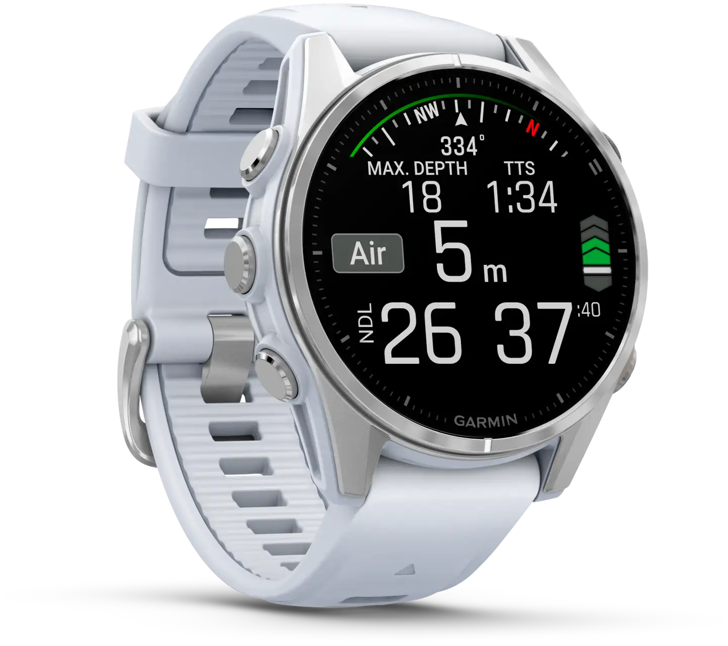 Garmin urheilukello Fenix 8 AMOLED 43 mm hopea/vaaleanharmaa - 6