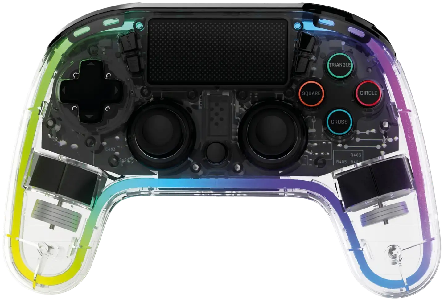 Snakebyte PS4 langaton peliohjain RGB led-valoilla - 1