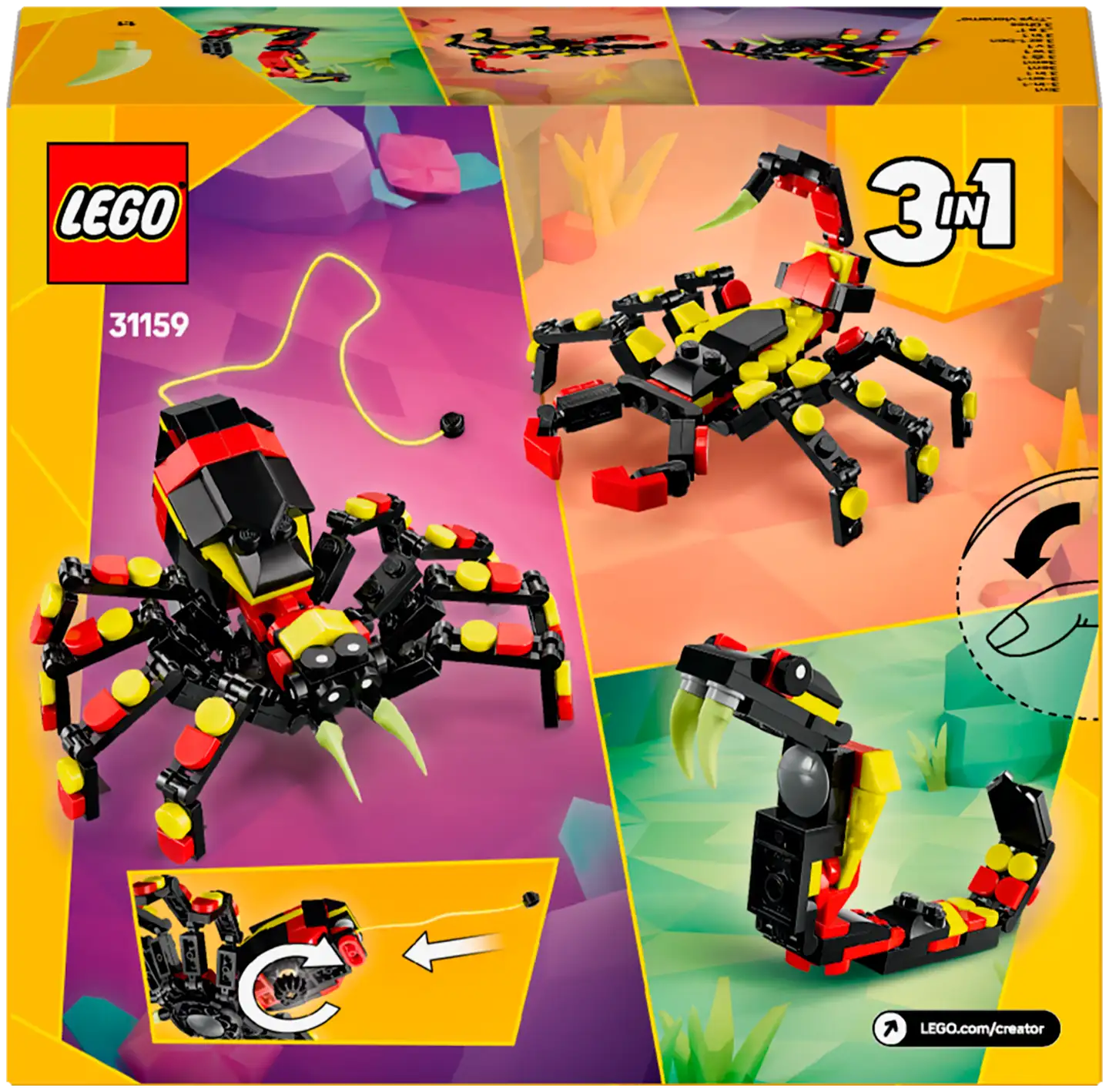 LEGO® Creator 31159 Villieläin: hämmästyttävä hämähäkki - 3