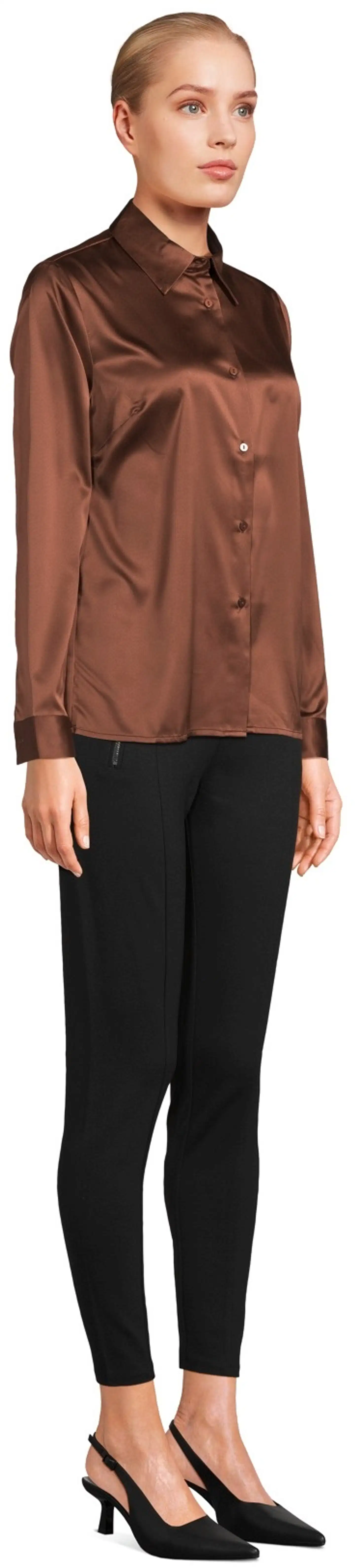 London Fog naisten kangaspusero 228L263308 - brown - 4