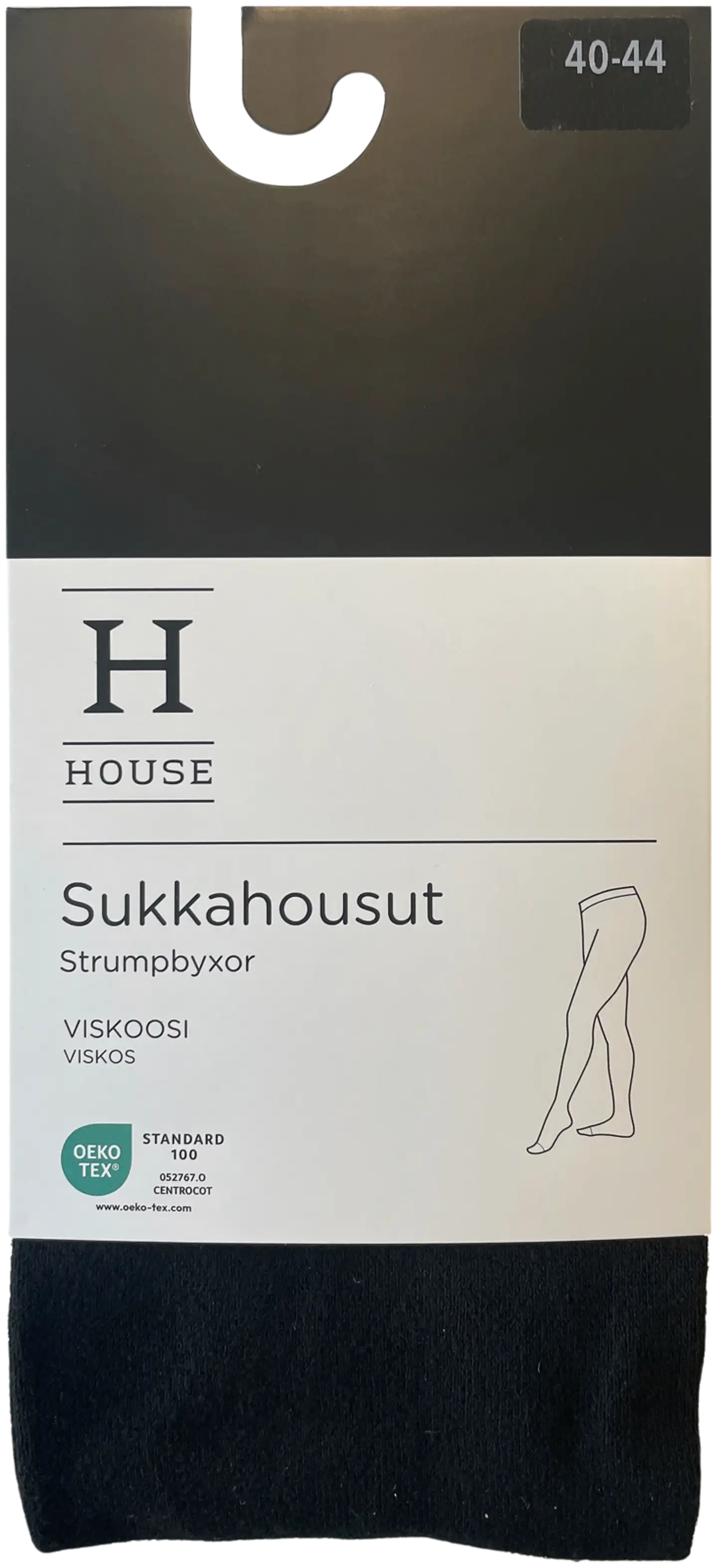 House naisten sukkahousut viskoosi 1217655120 - BLACK