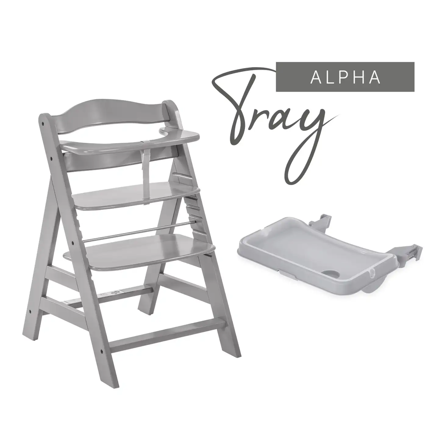 Hauck tarjotin syöttötuoliin Alpha Tray harmaa - 20