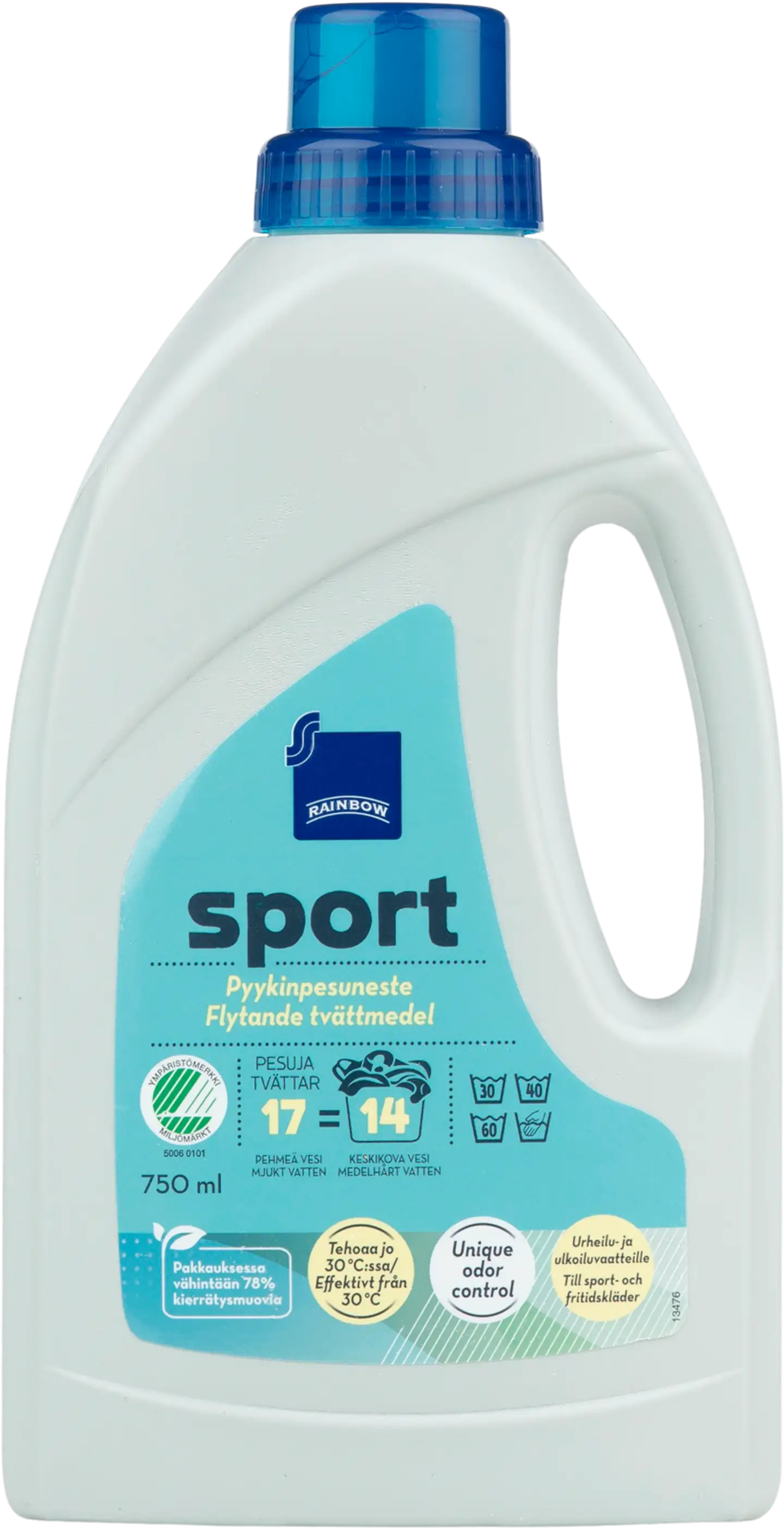 Rainbow Sport pyykinpesuneste 750 ml