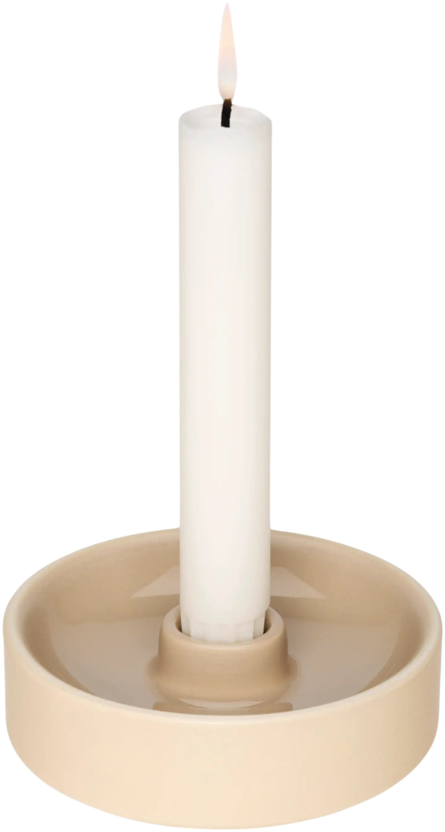 Arabia kynttilänjalka Kirnu 11x3,5 cm beige - 2