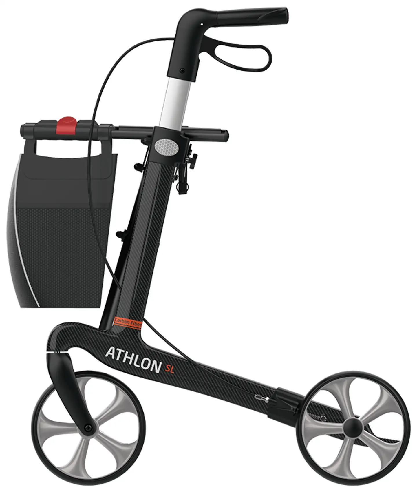 Rollaattori Athlon Carbon 62 cm musta - 5